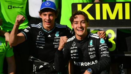 Kimi Antonelli y George Russell