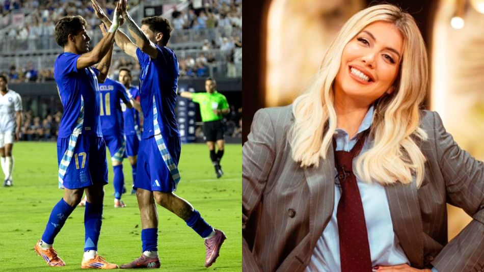 El amistoso entre Argentina y Puerto Rico y Wanda Nara
