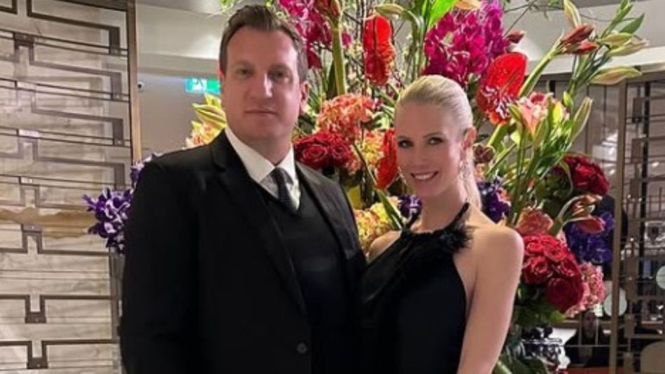 Maxi López y Daniela Christiansson