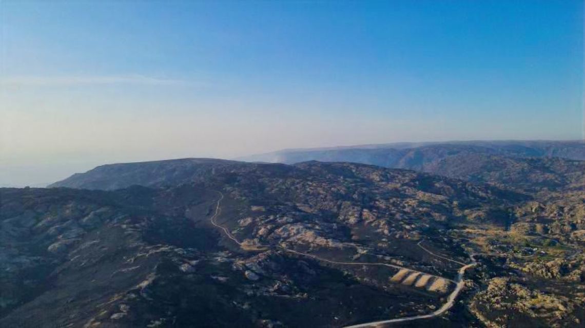 Incendios en Córdoba: contuvieron el fuego en el Parque Nacional Quebrada del Condorito