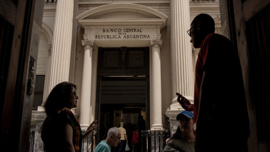 Argentina's Central Bank in Buenos Aires.