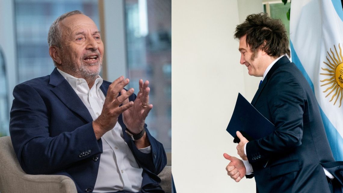 Lawrence Summers and Javier Milei.