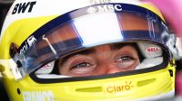 Colapinto y su casco especial