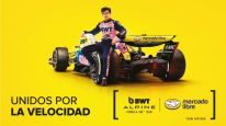 Franco Colapinto corre con los colores de Mercado Libre en la F1