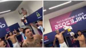 Festejos de la Selección Argentina Sub 20