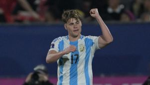 Mateo Silvetti con la Selección Argentina Sub-20