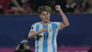 Mateo Silvetti con la Selección Argentina Sub-20