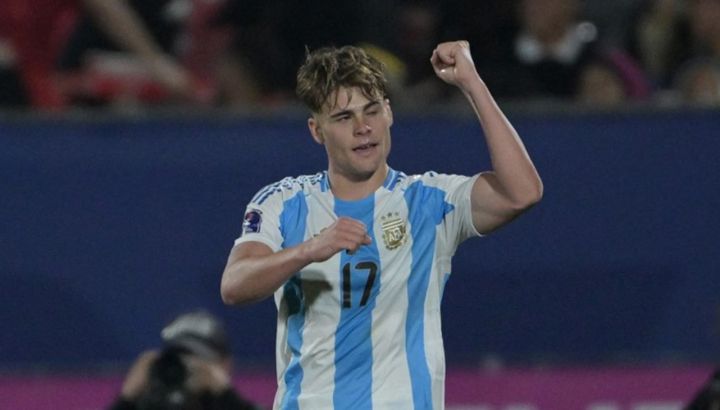 Mateo Silvetti con la Selección Argentina Sub-20
