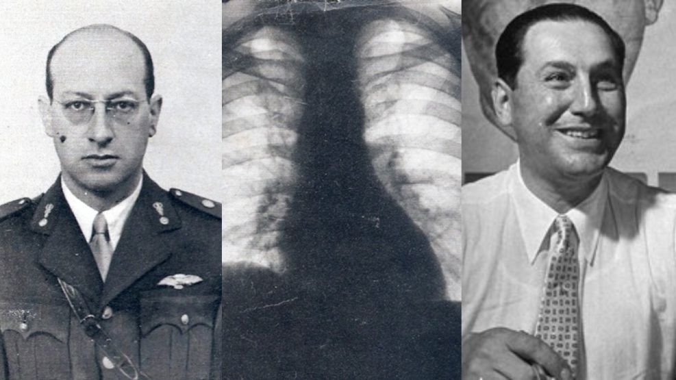 Miguel Mazza y Juan Perón