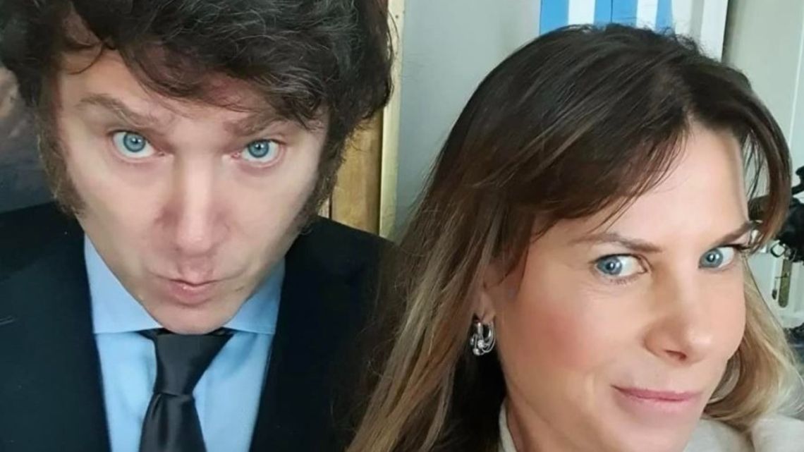 Javier Milei and Karen Reichardt.