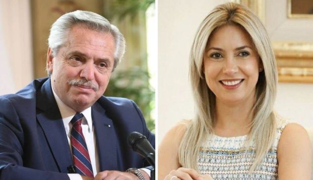 Alberto Fernández y Fabiola Yáñez