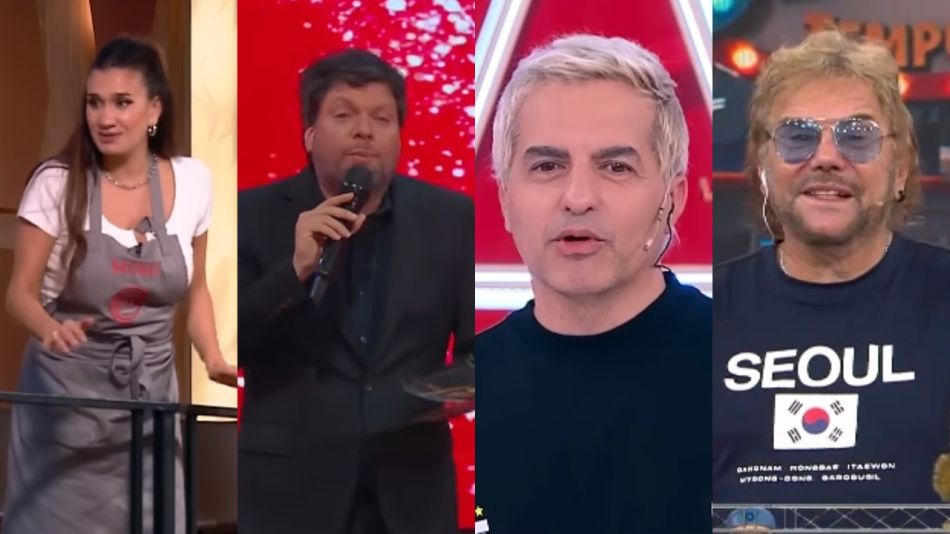 Momi Giardina, Guido Kaczka, Ángel de Brito y Beto Casella