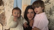 Calu Rivero y sus hijos