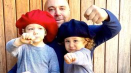 Germán Martitegui y sus hijos