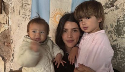 Calu Rivero y sus hijos