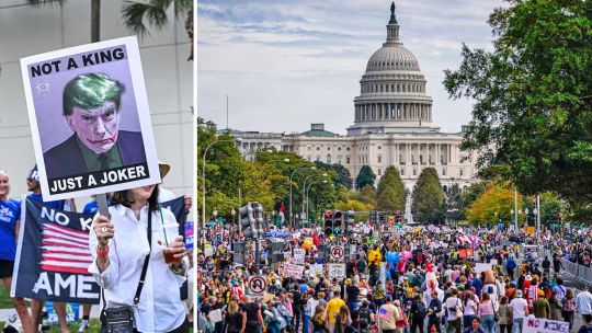 “No Kings”: masiva protesta en EE.UU. contra Donald Trump