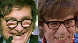Javier Milei y Austin Powers