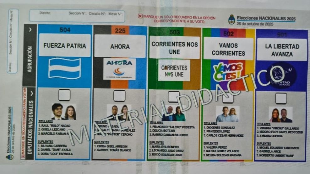 Boleta Única Papel en Corrientes