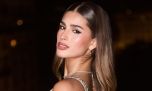 Verde esmeralda y estilo glam: Juli Poggio deslumbró en Hollywood con un vestido a la altura