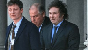 Javier Milei y Santiago Caputo