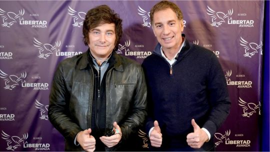 Javier Milei and Diego Santilli STOCK