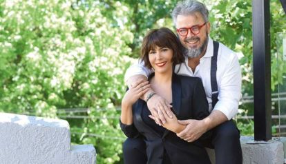 Donato de Santis y su esposa