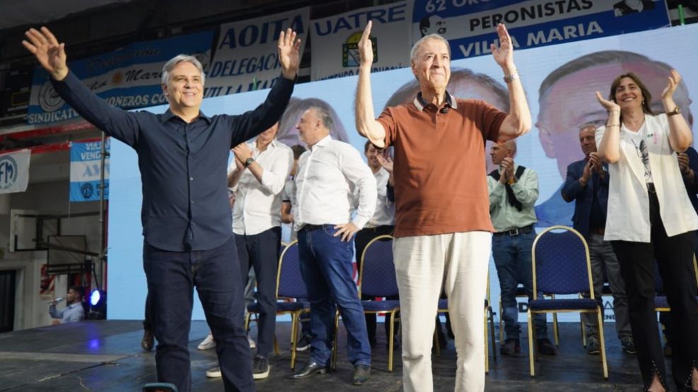 Martín Llaryora junto a Juan Schiaretti