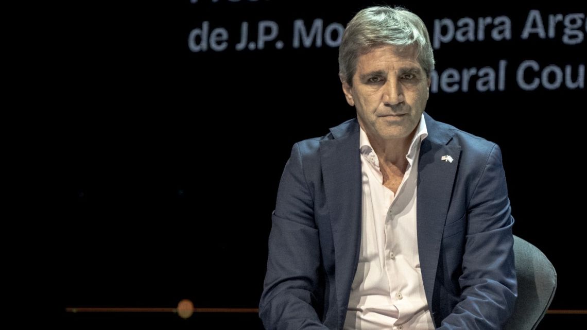 Economy Minister Luis Caputo.