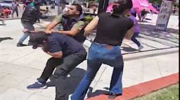 Pelea entre militantes del Peronismo y Libertarios 20251022