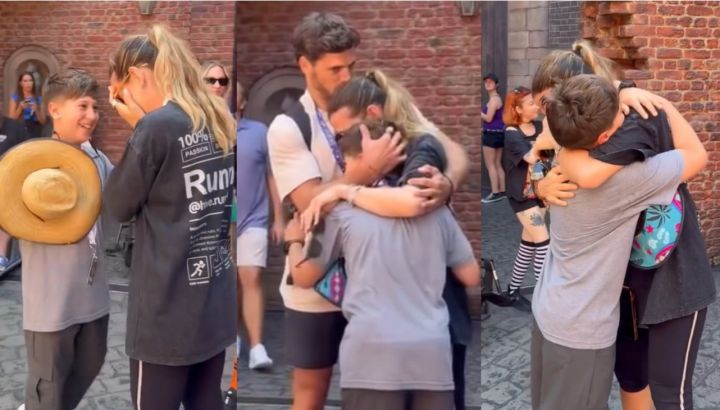El llanto de Jimena Barón al ser sorprendida por Momo en Disney: "El mejor día de mi vida"