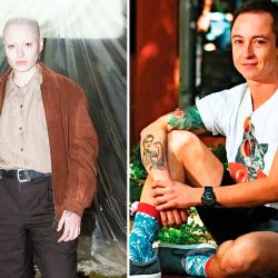 El productor Eme Delás y el activista Gerónimo Carolina González, dos íconos nacionales del sentir no binario. | Foto:Cedoc