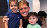 Ian Lucas se divirtió con Olivia y Benja, los hijos de Enzo Fernández y Valu Cervantes