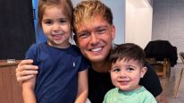 Ian Lucas con Olivia y Benja, los hijos de Enzo Fernández y Valu Cervantes