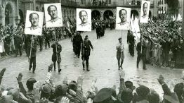 Francisco Franco ovacionado en Slamanca