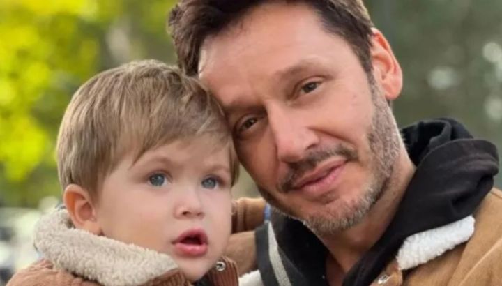 Benjamín Vicuña y una tierna postal para acortar la distancia con su hijo, Amancio