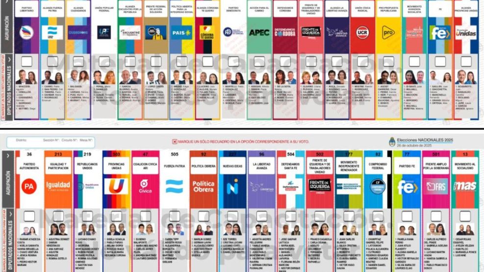 Boletas Únicas de Papel por provincia