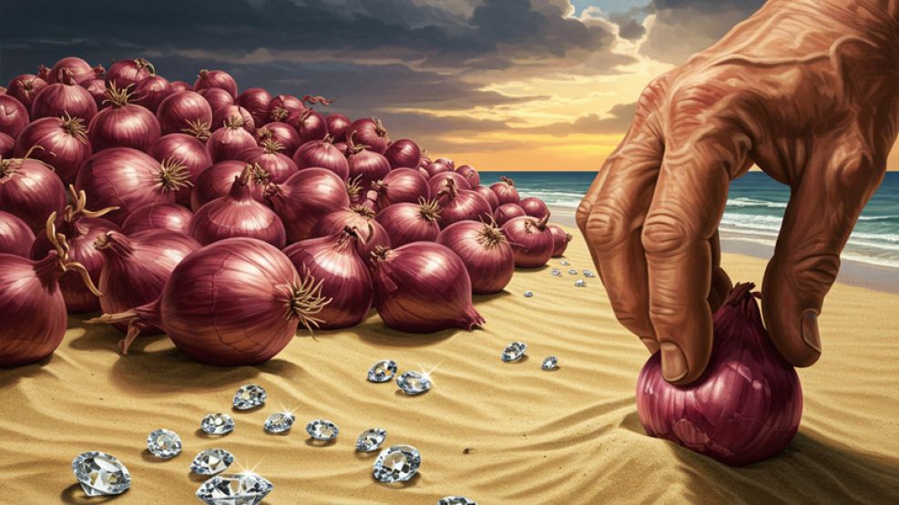La paradoja de diamantes y cebollas