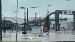 General Paz inundada a la altura de Tecnópolis