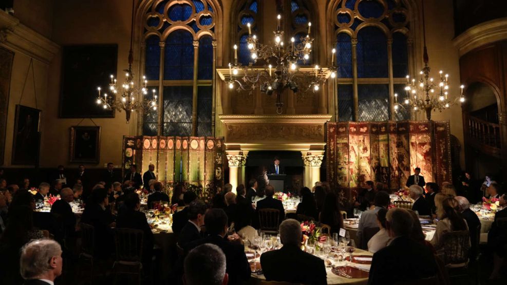 Javier Milei con autoridades de JP Morgan 20251024