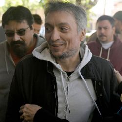 Máximo Kirchner llega a votar. | Foto:AFP