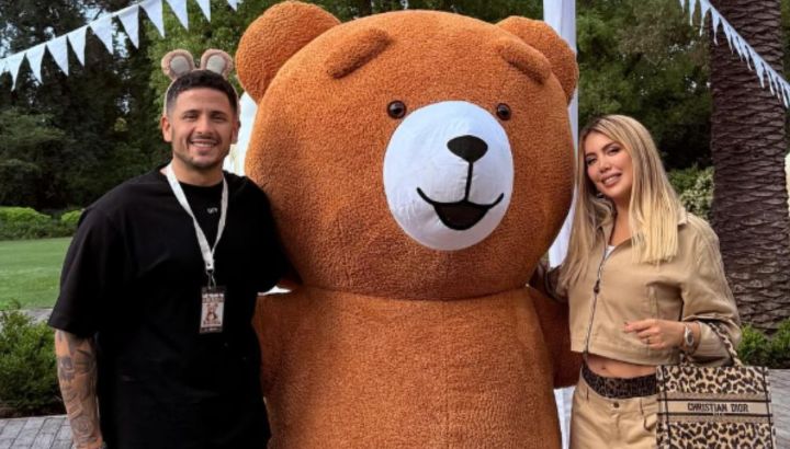 Martín Migueles, el nuevo novio de Wanda Nara, festejó su cumpleaños con las hijas de Mauro icardi, Zaira y hasta Maxi López