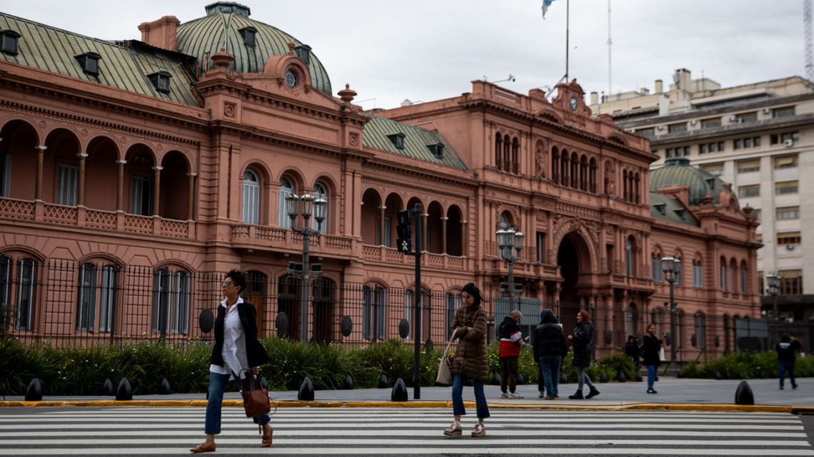 The Casa Rosada in Buenos Aires, Argentina, on October 27, 2025.