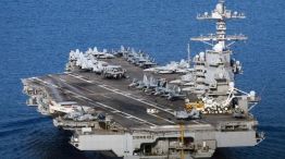 Estados Unidos desplegó el portaaviones Gerald Ford.