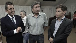 Massa, Kirchner y Kicillof