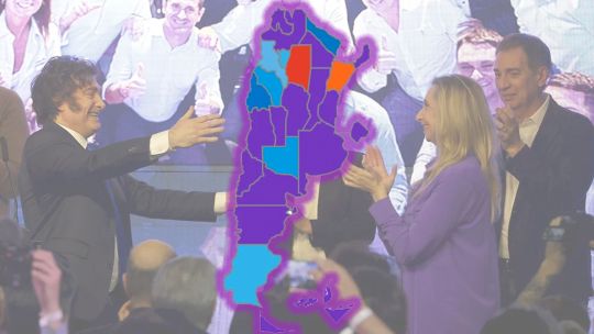 Milei's electoral map – 2025 legislative elections.