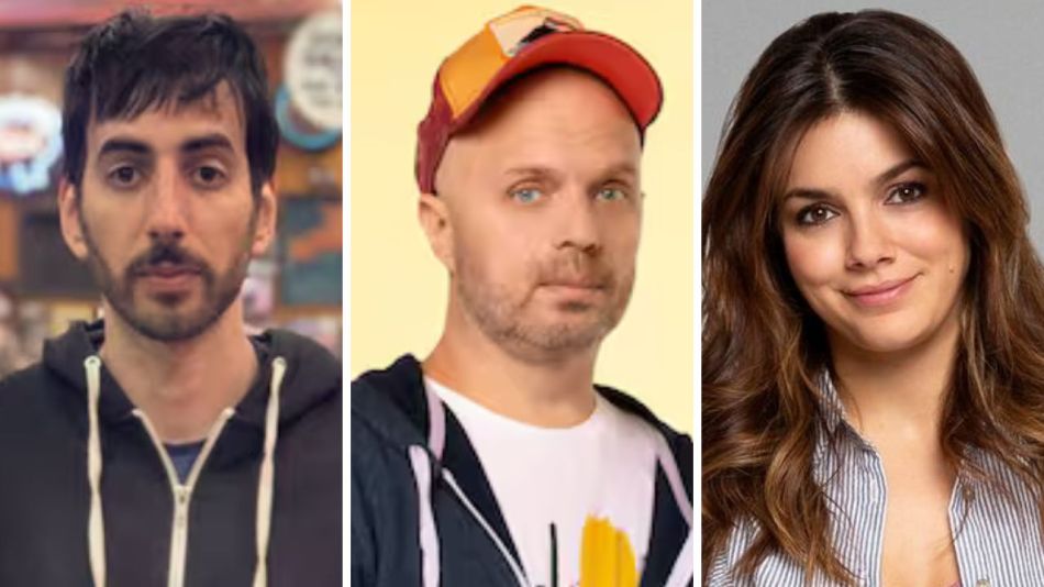 Sebastián Wainraich, Natalie Pérez y Santiago Korovsky