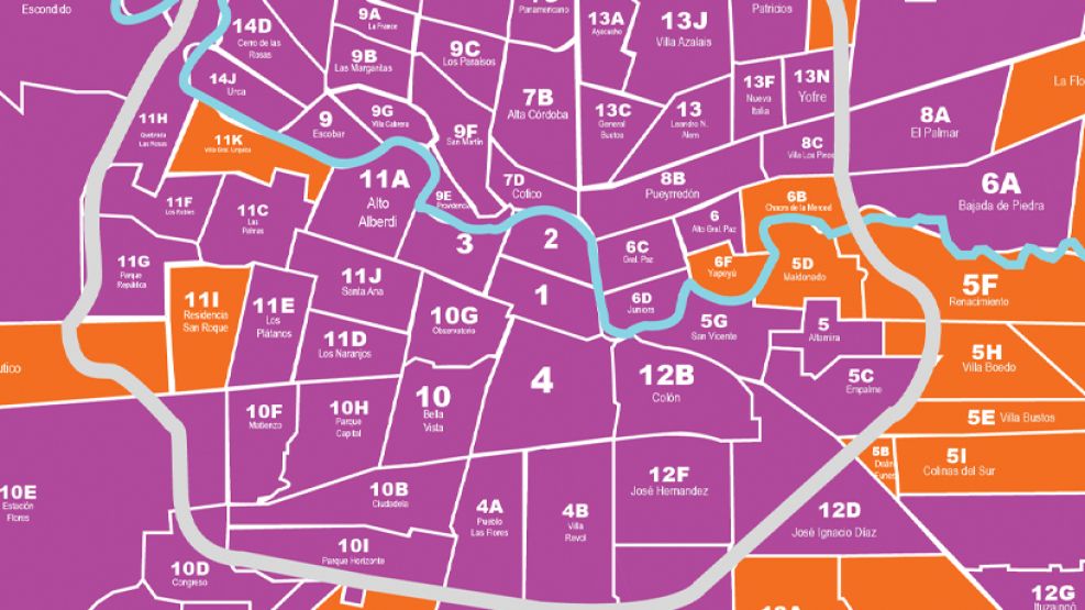 Asi votó cada seccional en Córdoba