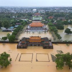 Inundaciones en la ciudad Imperial de Hue, Vietnam. Foto de AFP | Foto:AFP