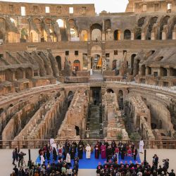 El Papa León XIV asiste a un encuentro interreligioso para orar por la paz en el Coliseo de Roma. Foto de Gregorio Borgia / AFP | Foto:AFP