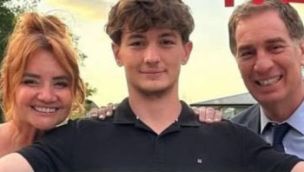 Nancy Pazos, Teo Santilli Pazos y Diego Santilli